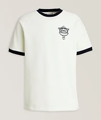 Embroidered Cup Logo Cotton Piqué T-Shirt