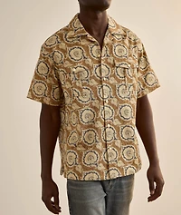 Paisley Cotton Gabardine Camp Shirt