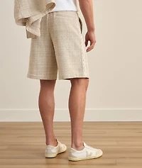 Lace-Trim Tweed Shorts
