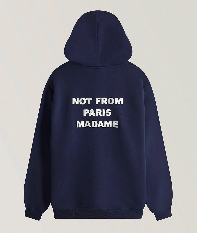 Not From Paris Madame Cotton Hooded Sweater