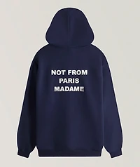 Not From Paris Madame Cotton Hooded Sweater