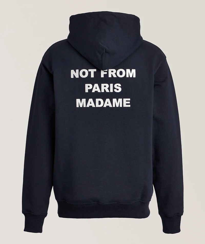 Not From Paris Madame Cotton Hooded Sweater