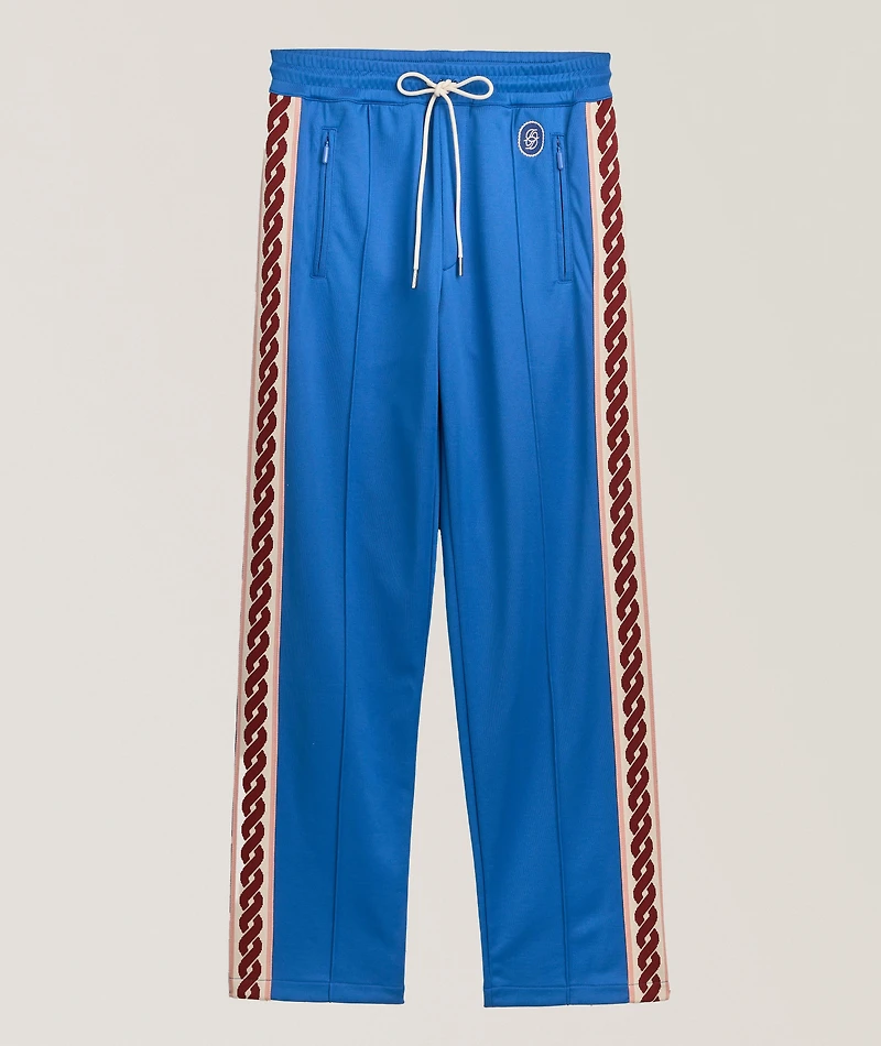 Braided Trim Track Pants