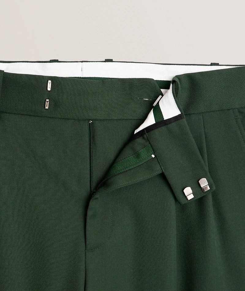 Wool-Blend Pleated Cargo Pants