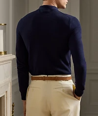 Silk-Cotton Knit Polo