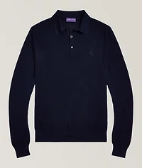Silk-Cotton Knit Polo