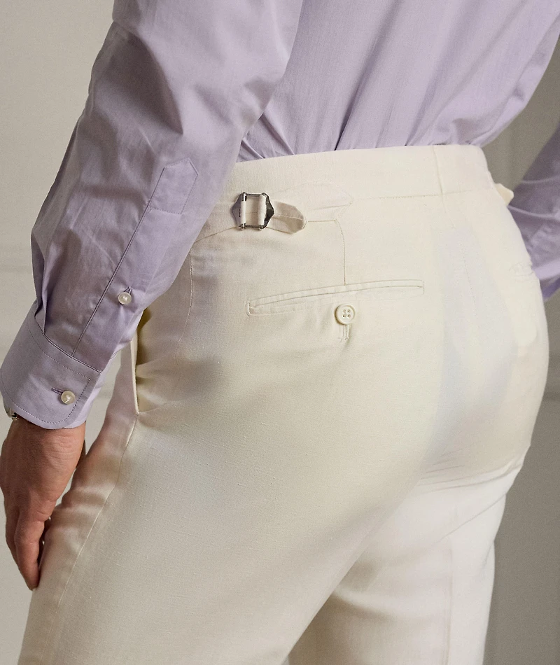 Silk-Linen Suit Pants
