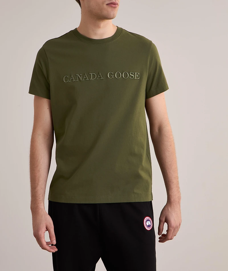 Emersen Embroidered Wordmark T-Shirt