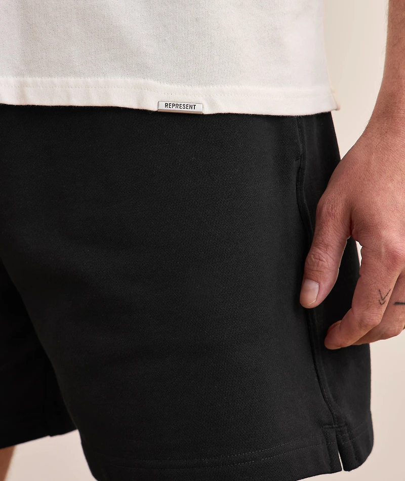 Embroidered Crest Tencel-Cotton Shorts