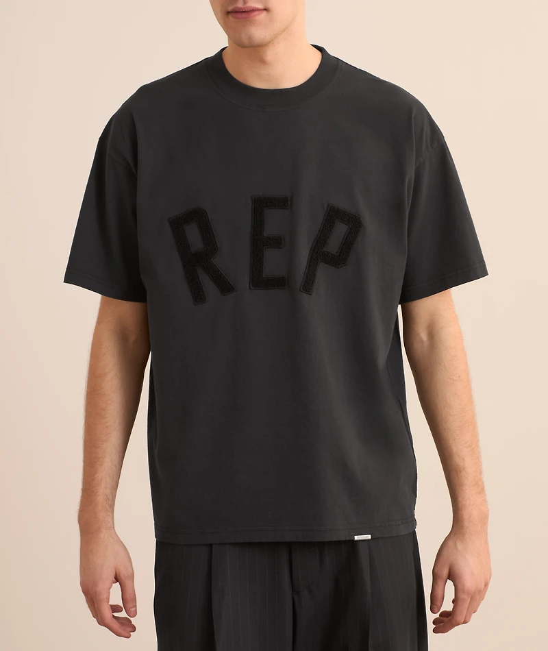 Rep Applique Logo Cotton T-Shirt
