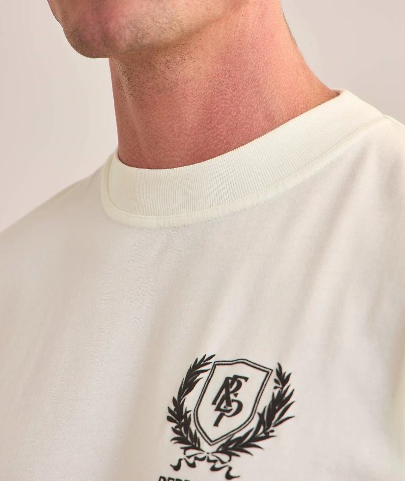 Crest Logo Cotton T-Shirt