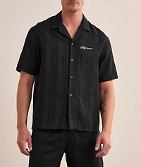 Embroidered Logo Camp Shirt