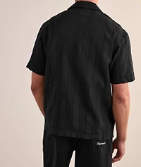 Embroidered Logo Camp Shirt