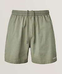 Logo Stretch Cotton-Blend Shorts