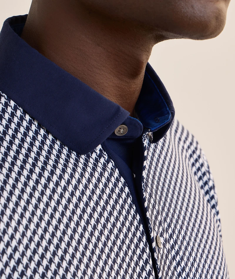 Sacred Spirits Houndstooth Golf Polo