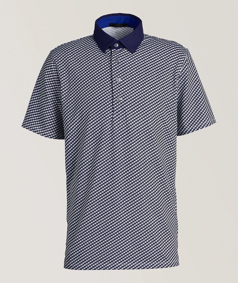 Sacred Spirits Houndstooth Golf Polo