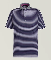 Moab Striped Technical-Stretch Polo
