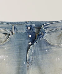 2021 Distressed Paint Splatter Jeans