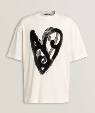 Flocked Heart T-Shirt
