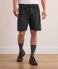 Cotton Denim Belted Shorts
