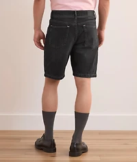 Cotton Denim Belted Shorts