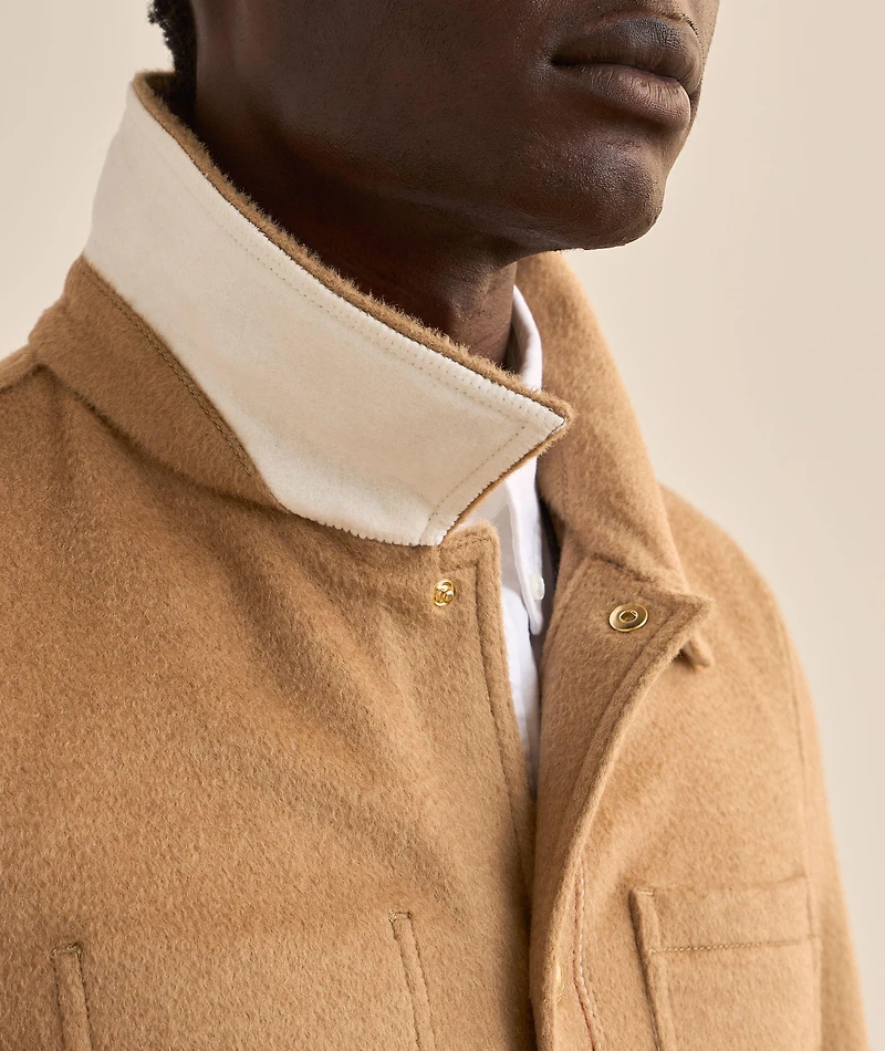 Utility Camel Hair Chore Jacket