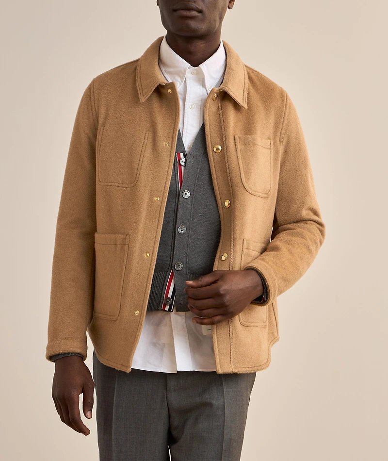 Utility Camel Hair Chore Jacket