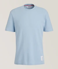 Four-Bar Piqué Knit T-Shirt