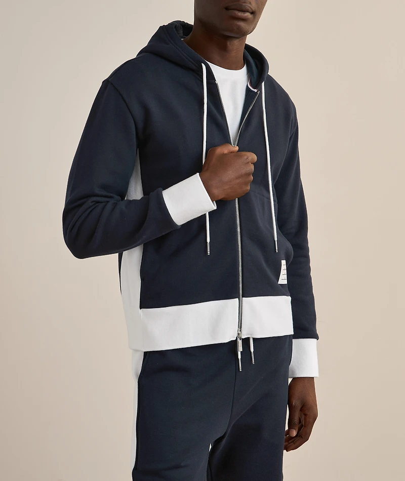 Colourblock Loopback Hooded Sweater