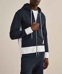 Colourblock Loopback Hooded Sweater