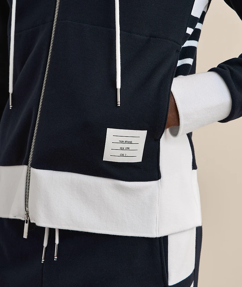 Colourblock Loopback Hooded Sweater