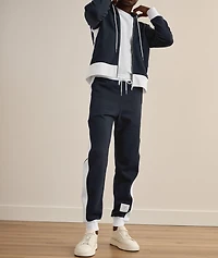 Colourblock Loopback Hooded Sweater