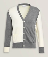 Fun-Mix 4-Bar Cotton Cardigan