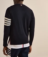4-Bar Merino Wool Cardigan