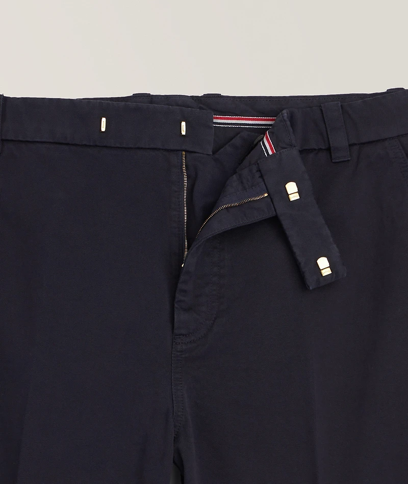 Straight-Leg Cotton Chino Pants