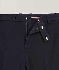 Straight-Leg Cotton Chino Pants