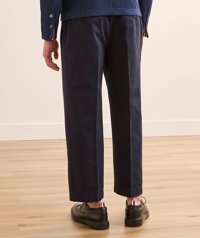 Straight-Leg Cotton Chino Pants