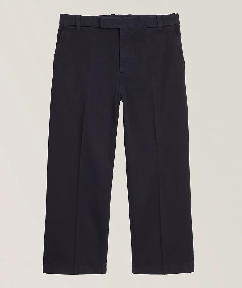 Straight-Leg Cotton Chino Pants