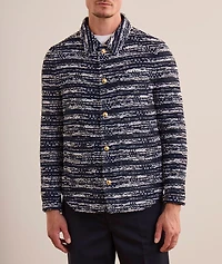 Utility Mélange Tulle Yarn Tweed Overshirt