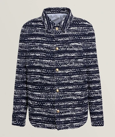 Utility Mélange Tulle Yarn Tweed Overshirt