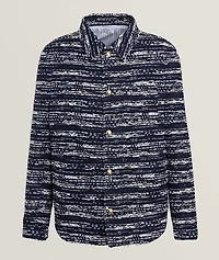 Utility Mélange Tulle Yarn Tweed Overshirt