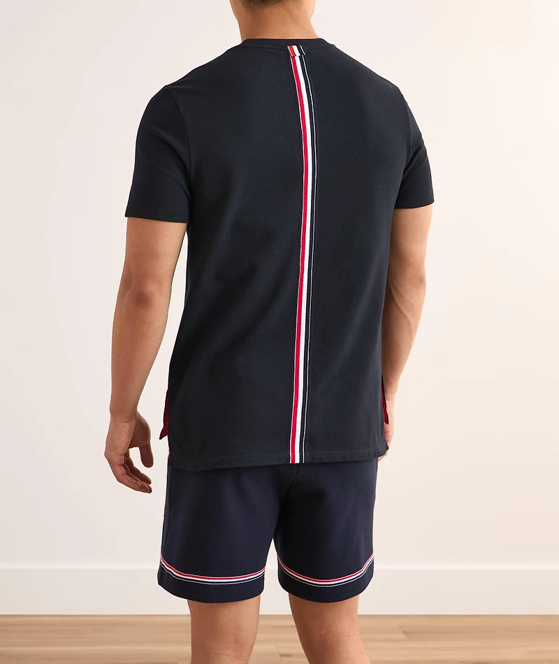 RWB Stripe Cotton Piqué T-Shirt