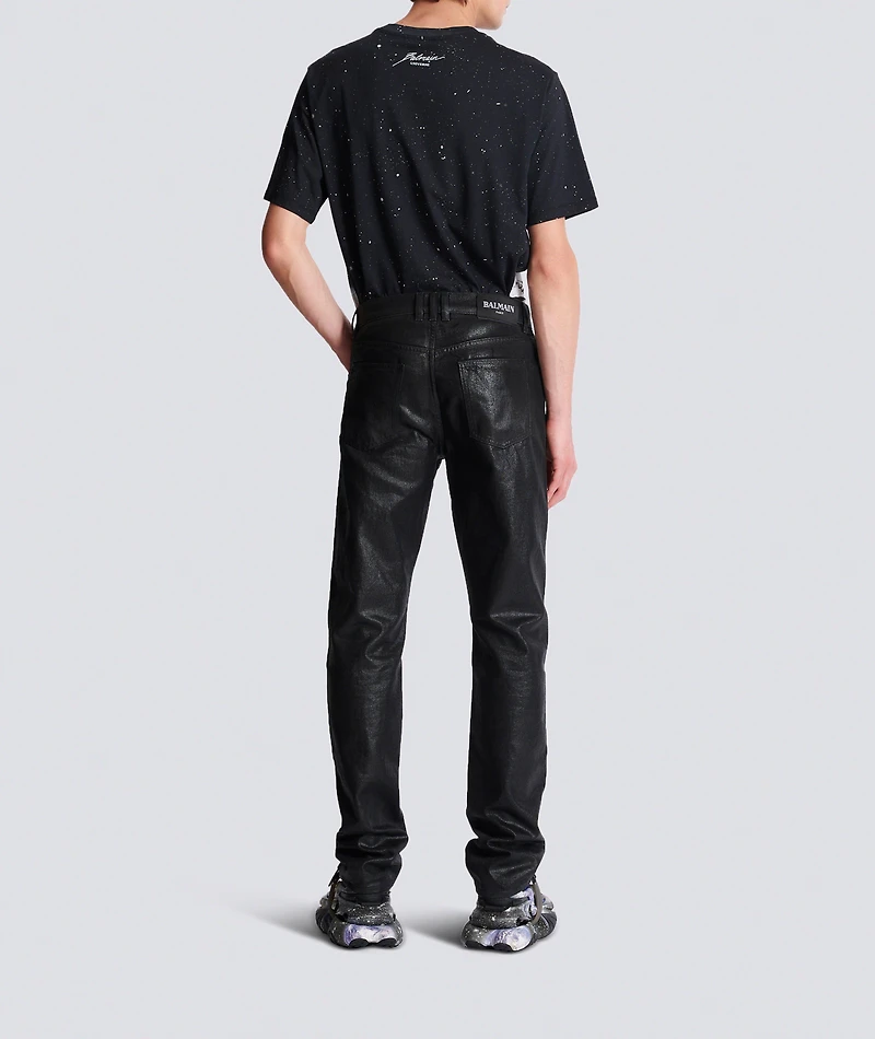 Coated Denim Jeans
