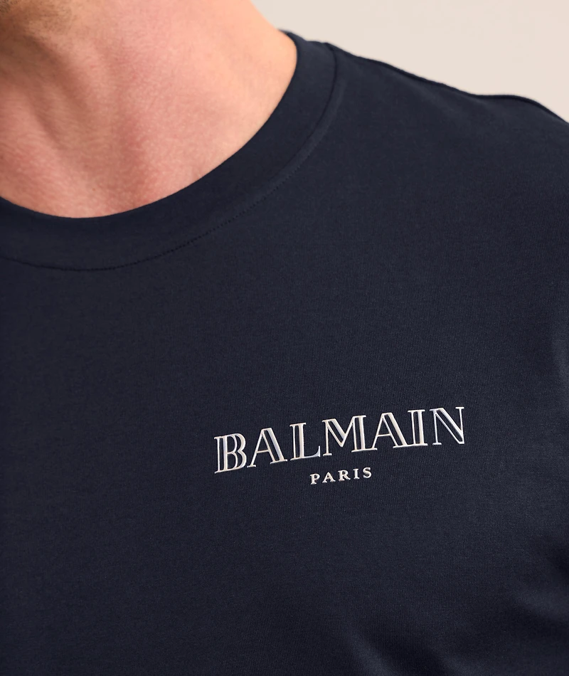 Gel Logo Cotton Crewneck T-Shirt