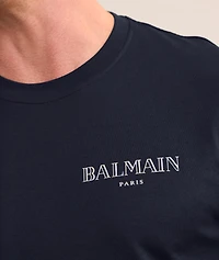 Gel Logo Cotton Crewneck T-Shirt