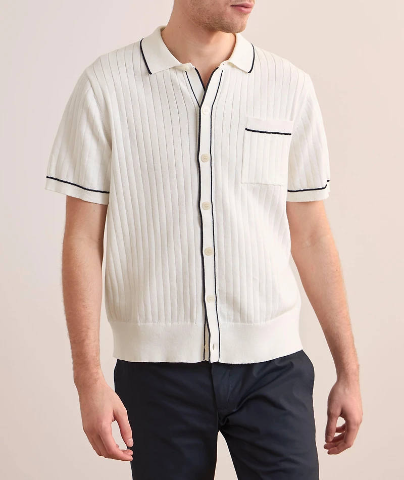 Ribbed Knit Shirt