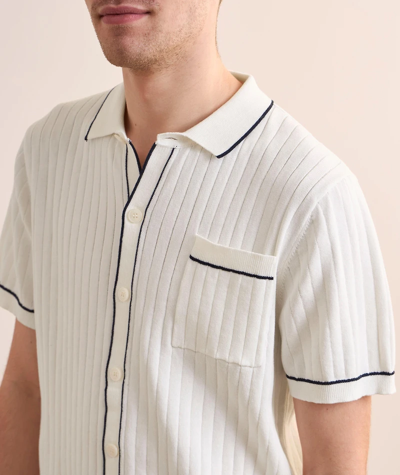 Ribbed Knit Shirt