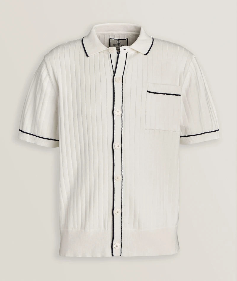 Ribbed Knit Shirt
