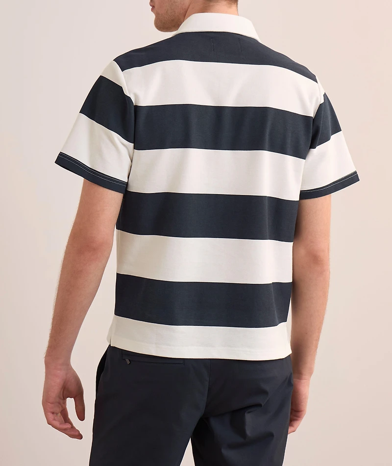 Piqué Cotton-Blend Rugby Shirt