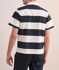 Piqué Cotton-Blend Rugby Shirt
